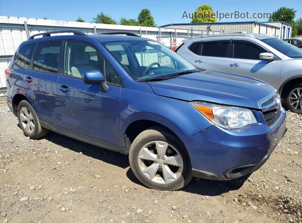 JF2SJADC1GH400906 2016 SUBARU FORESTER Blue Delantero derecho