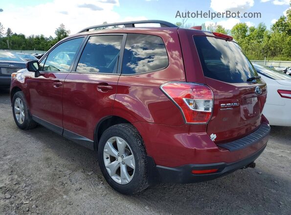 JF2SJADC1GH430911 2016 SUBARU FORESTER Red Հետևի ձախ