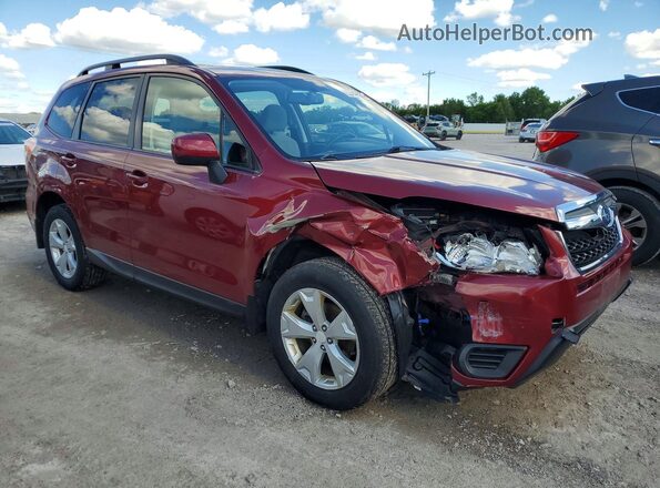 JF2SJADC1GH430911 2016 SUBARU FORESTER Red Առջևի աջ