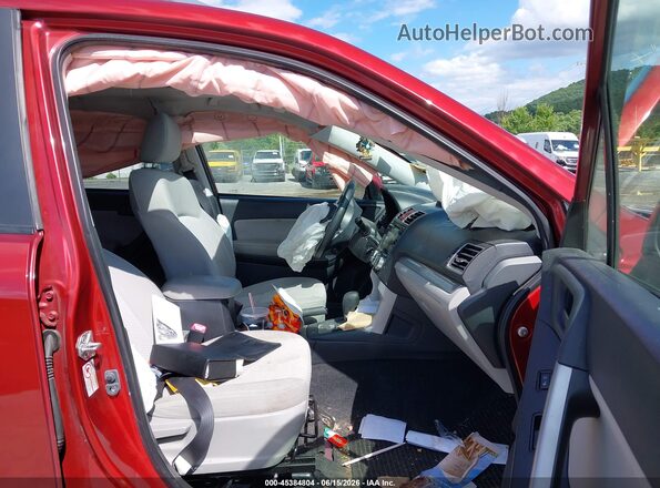 JF2SJADC1GH450916 2016 SUBARU FORESTER Red Вид салону спереду