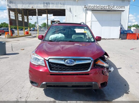 JF2SJADC1GH450916 2016 SUBARU FORESTER Red Вид щитка приладів