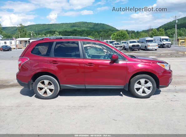 JF2SJADC1GH450916 2016 SUBARU FORESTER Red Вид задньої частини салону