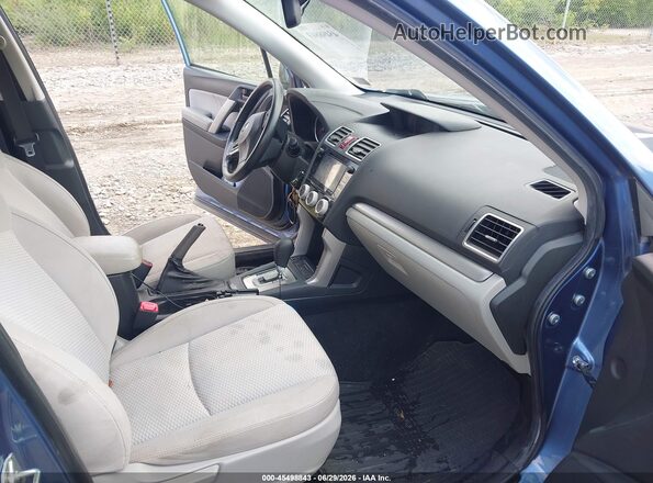 JF2SJADC1GH465304 2016 SUBARU FORESTER Blue Widok wnętrza z przodu