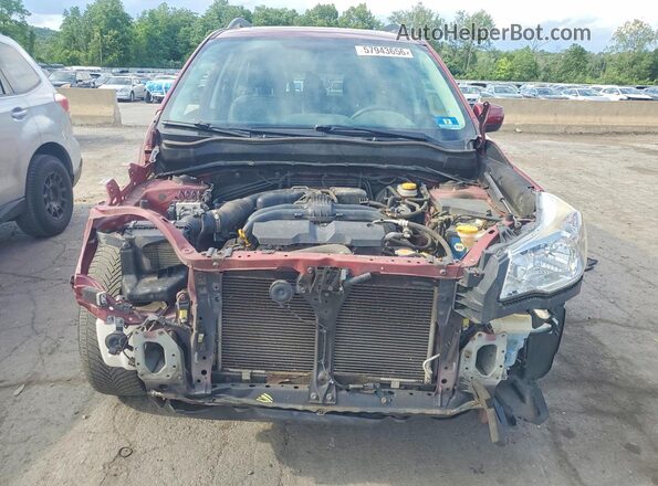 JF2SJADC1GH500097 2016 SUBARU FORESTER Красный Вид спереди