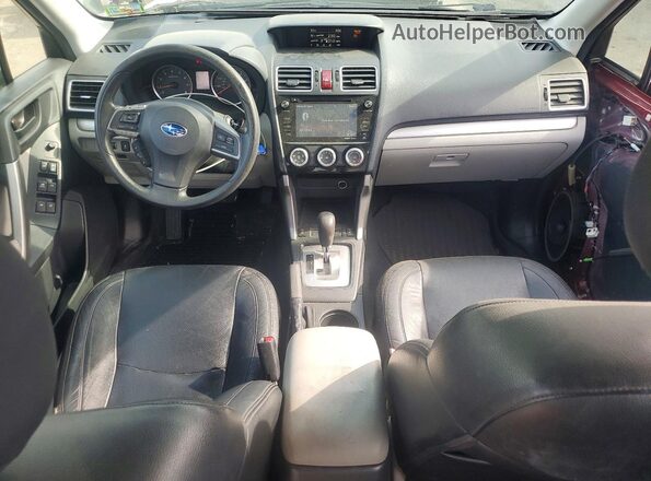 JF2SJADC1GH500097 2016 SUBARU FORESTER Красный Вид панели приборов