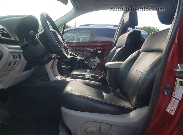 JF2SJADC1GH500097 2016 SUBARU FORESTER Красный Вид салона спереди