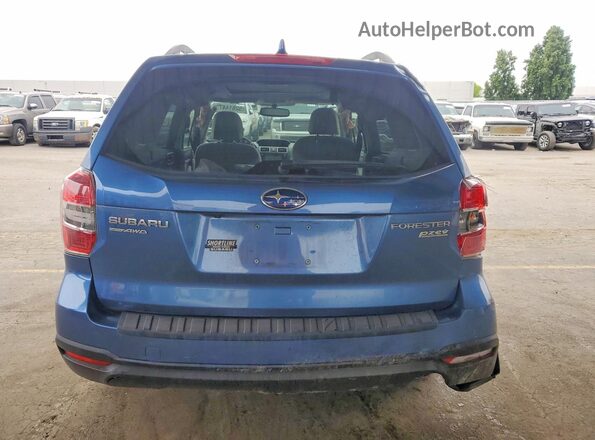 JF2SJADC2GH507155 2016 SUBARU FORESTER Blue Rear view