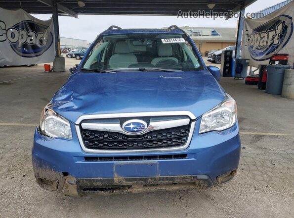 JF2SJADC2GH507155 2016 SUBARU FORESTER Blue Front view