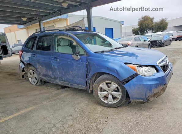 JF2SJADC2GH507155 2016 SUBARU FORESTER Blue Front right