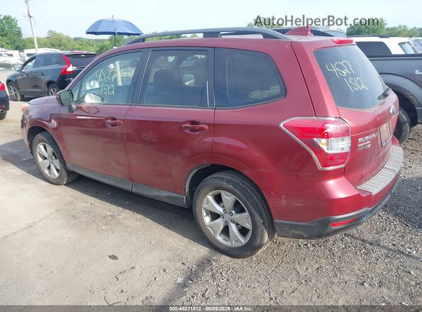 JF2SJADC2GH527678 2016 SUBARU FORESTER Maroon Задня ліва чверть