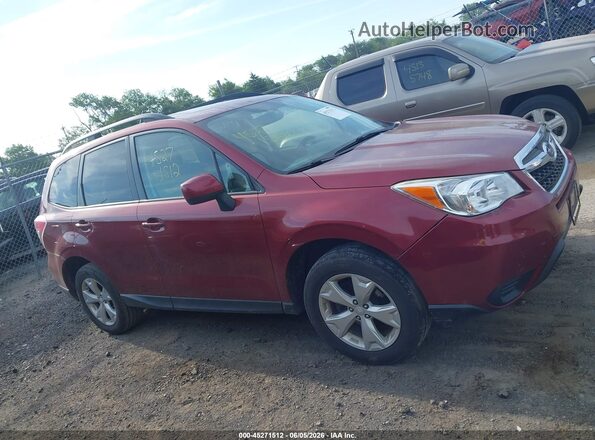 JF2SJADC2GH527678 2016 SUBARU FORESTER Maroon Вид задньої частини салону