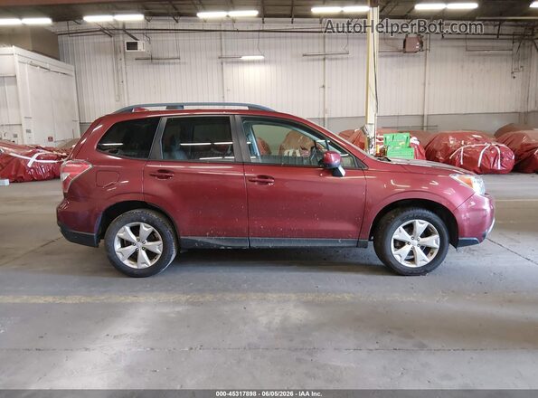 JF2SJADC2GH567131 2016 SUBARU FORESTER Burgundy Widok wnętrza z tyłu