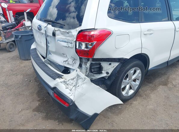 JF2SJADC5GH487905 2016 SUBARU FORESTER White წინა ხედი