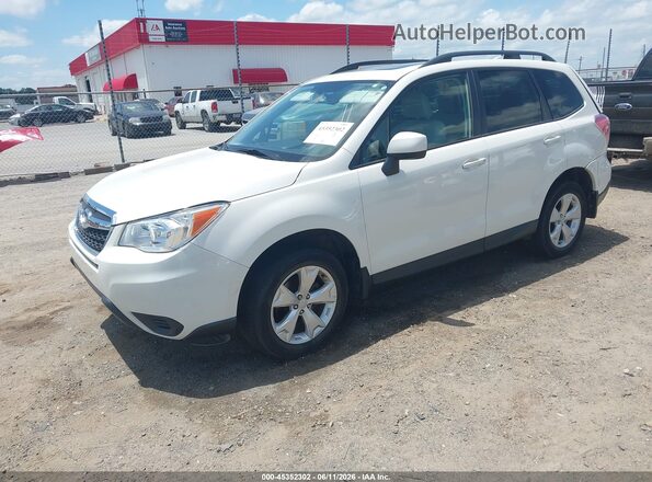 JF2SJADC5GH487905 2016 SUBARU FORESTER White წინა მარცხენა ხედი სამი მეოთხედიდან
