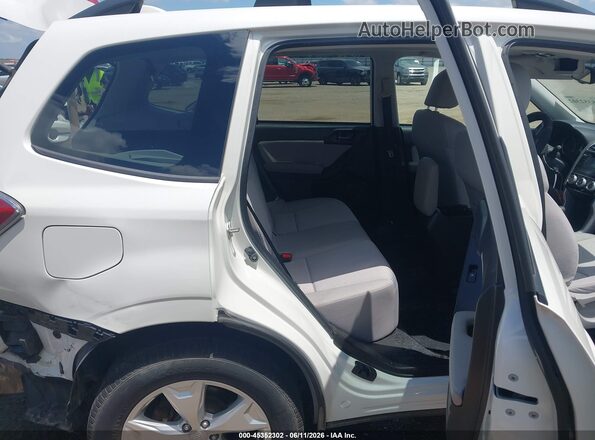 JF2SJADC5GH487905 2016 SUBARU FORESTER White VIN კოდის სტიკერის ხედი