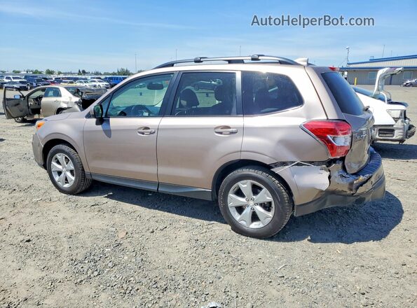 JF2SJADC7GH523335 2016 SUBARU FORESTER Золотой Задняя левая четверть