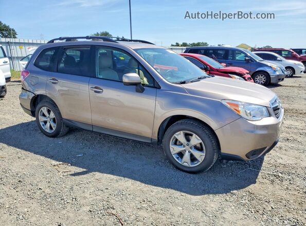 JF2SJADC7GH523335 2016 SUBARU FORESTER Золотой Передняя правая четверть