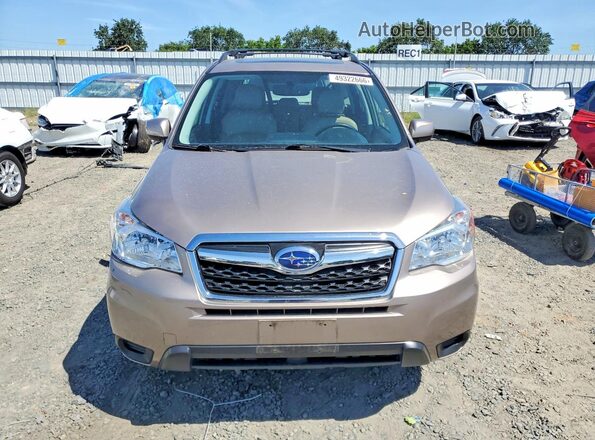 JF2SJADC7GH523335 2016 SUBARU FORESTER Золотой Вид спереди