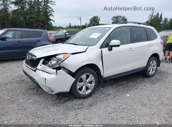 JF2SJADC8GH505023 2016 SUBARU FORESTER White Առջևի ձախ երեք քառորդ տեսարան