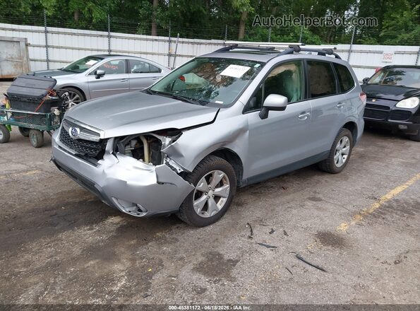 JF2SJADC8GH522615 2016 SUBARU FORESTER Серебряный Передняя левая четверть