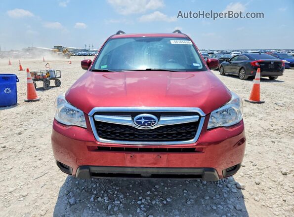 JF2SJADCXGH492405 2016 SUBARU FORESTER Бордовый Вид спереди
