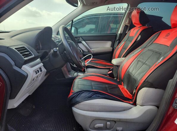 JF2SJADCXGH492405 2016 SUBARU FORESTER Бордовый Вид салона спереди