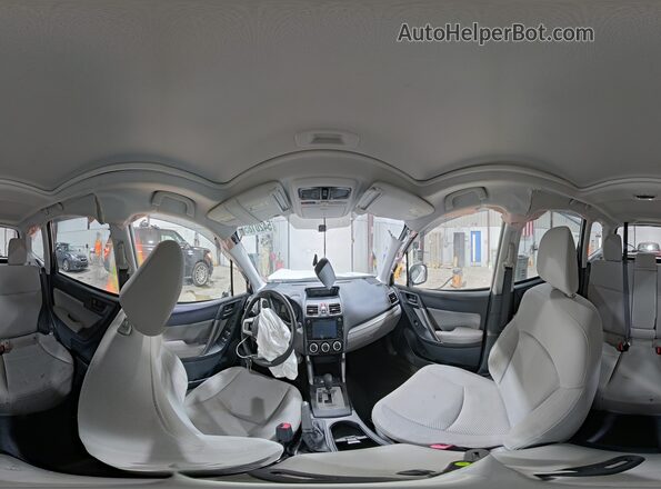 JF2SJAEC0JH491091 2018 SUBARU FORESTER White Սալոնի 360 աստիճան տեսք