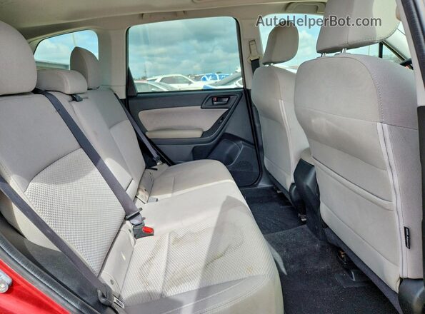 JF2SJAEC1HH414000 2017 SUBARU FORESTER Red Սալոնի հետևի տեսք