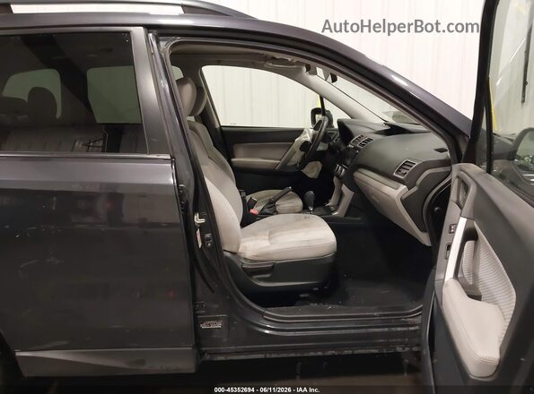 JF2SJAEC1HH571445 2017 SUBARU FORESTER Gray წინა სალონის ხედი