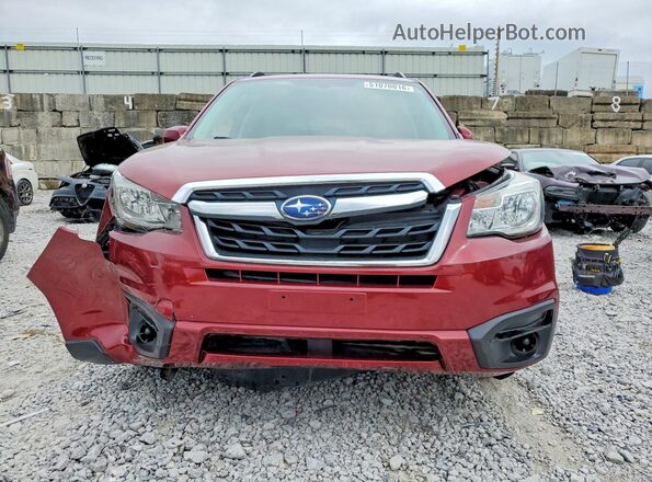 JF2SJAEC2HH478627 2017 SUBARU FORESTER Burgundy წინა ხედი
