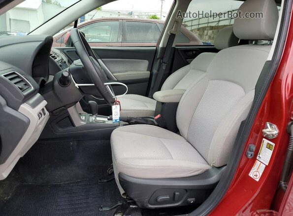 JF2SJAEC2HH478627 2017 SUBARU FORESTER Burgundy წინა სალონის ხედი