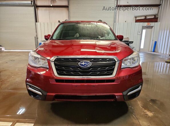 JF2SJAEC4JH422159 2018 SUBARU FORESTER Burgundy 