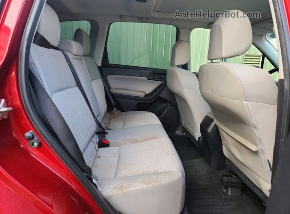 JF2SJAEC4JH422159 2018 SUBARU FORESTER Burgundy 