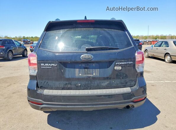 JF2SJAEC4JH542303 2018 SUBARU FORESTER Black Вид ззаду