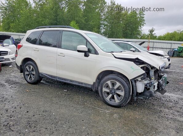 JF2SJAEC5JH581031 2018 SUBARU FORESTER White Przód prawy