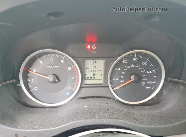 JF2SJAEC5JH581031 2018 SUBARU FORESTER White Widok zestawu wskaźników