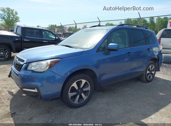 JF2SJAEC6JH455289 2018 SUBARU FORESTER Blue Առջևի ձախ երեք քառորդ տեսարան