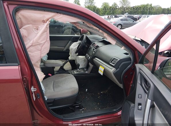 JF2SJAEC7HH400859 2017 SUBARU FORESTER Burgundy Вид салону спереду