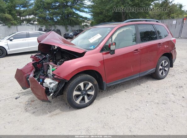 JF2SJAEC7HH400859 2017 SUBARU FORESTER Burgundy Передня ліва чверть