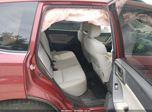 JF2SJAEC7HH400859 2017 SUBARU FORESTER Burgundy Вид наклейки з VIN-кодом