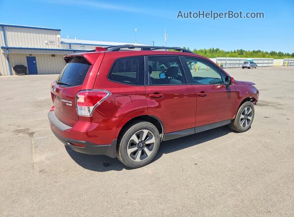 JF2SJAEC8HH581115 2017 SUBARU FORESTER Burgundy Trasero derecho
