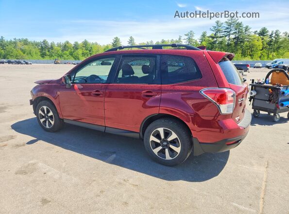 JF2SJAEC8HH581115 2017 SUBARU FORESTER Burgundy Trasero izquierdo