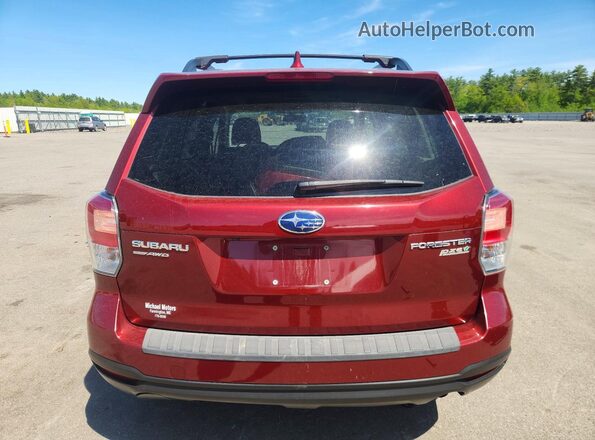 JF2SJAEC8HH581115 2017 SUBARU FORESTER Burgundy Vista trasera