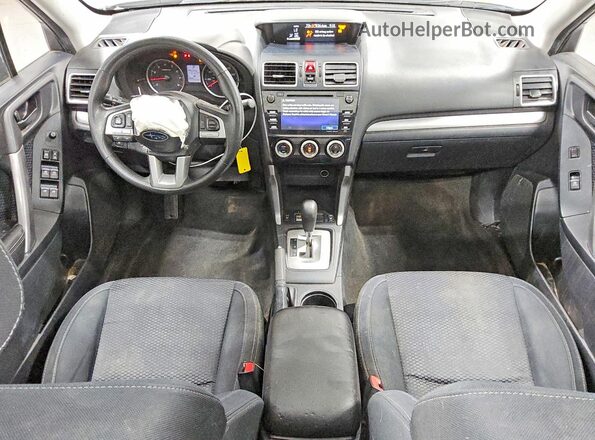 JF2SJAEC8JH459652 2018 SUBARU FORESTER Black Առջևի վահանակի տեսք