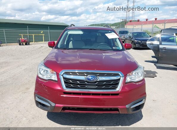 JF2SJAECXHH532742 2017 SUBARU FORESTER Red Widok zestawu wskaźników