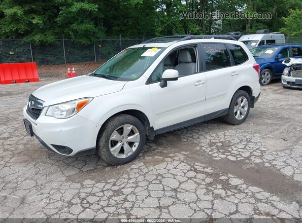 JF2SJAFC3GH427702 2016 SUBARU FORESTER White Առջևի ձախ երեք քառորդ տեսարան