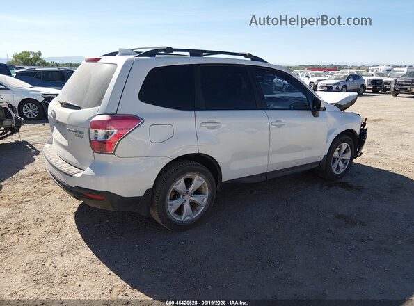 JF2SJAFC5GH441603 2016 SUBARU FORESTER Белый Задняя правая четверть