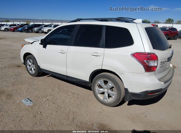 JF2SJAFC5GH441603 2016 SUBARU FORESTER Белый Задняя левая четверть