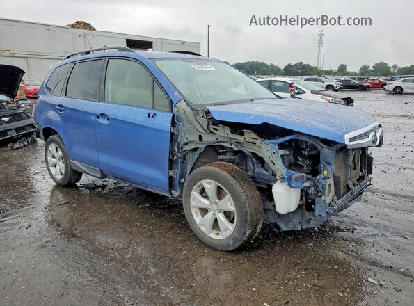 JF2SJAFC8GH439330 2016 SUBARU FORESTER Синий Передняя правая четверть