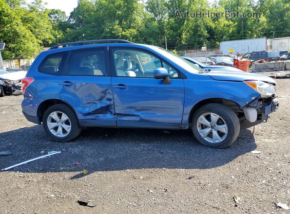 JF2SJAFCXGH447493 2016 SUBARU FORESTER Blue Przód prawy